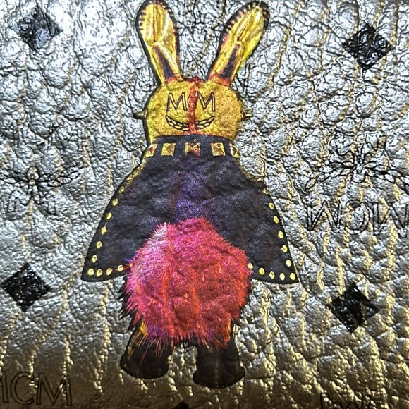 Brand New in Box Authentic MCM Rabbit Mini Visetos Metallic Wallet - Picture 6 of 16